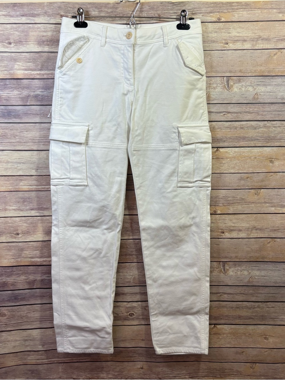Aritzia Wilfred Free White Cargo Pants Size 6 - Picture 2 of 9